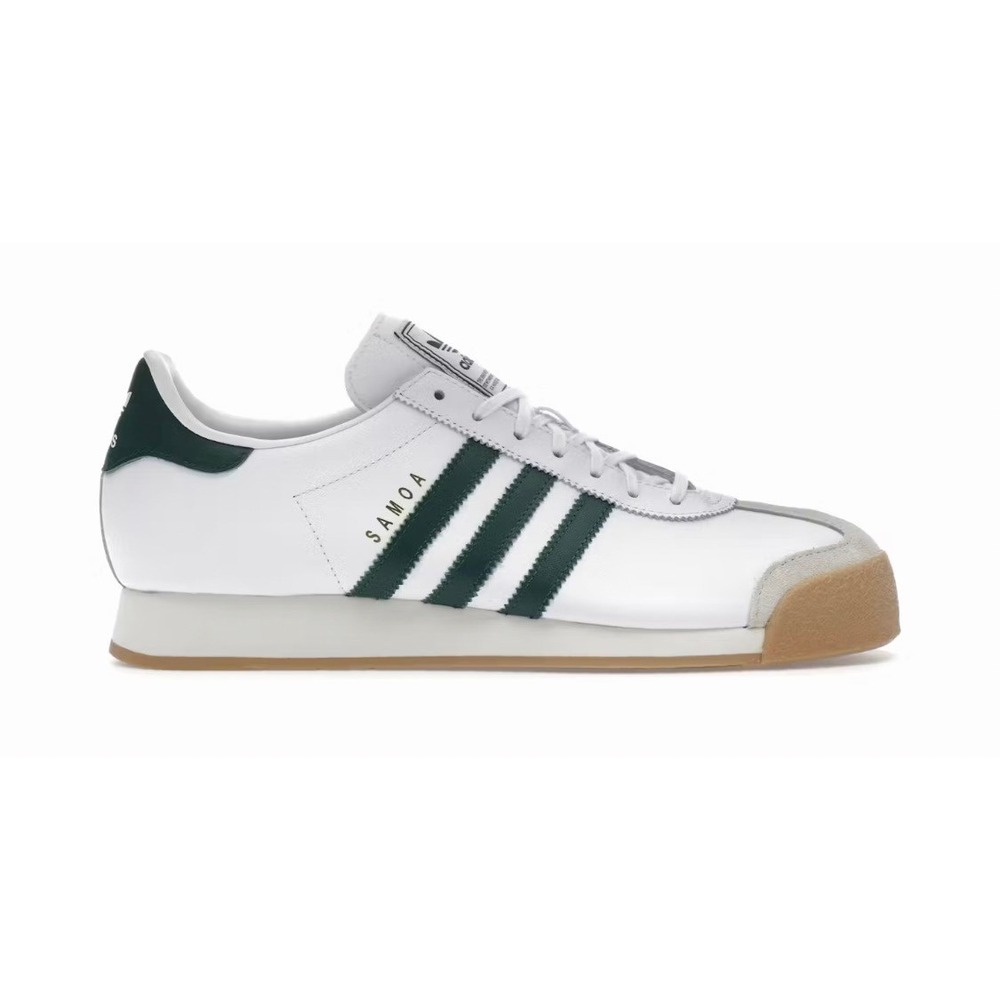 Adidas Samoa Sneakers Mens Size 9 White Green EG6089 Classic Retro Shoes‎
